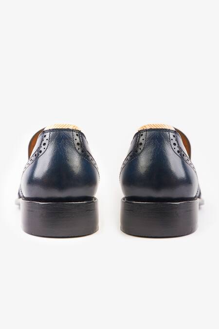Shop_Whitemuds_Blue Jermyn Navy Slip Ons _Online_at_Aza_Fashions