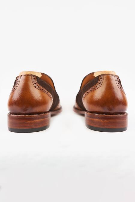 Shop_Whitemuds_Brown Suede Slip On Shoes _Online_at_Aza_Fashions