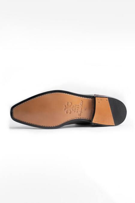 Whitemuds_Tan Bray Milled Oxfords _Online_at_Aza_Fashions