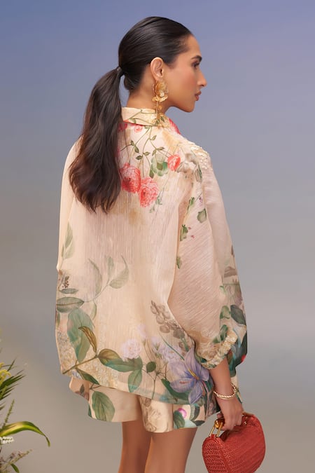 Pankaj & Nidhi Embellished Relaxed Shirt 