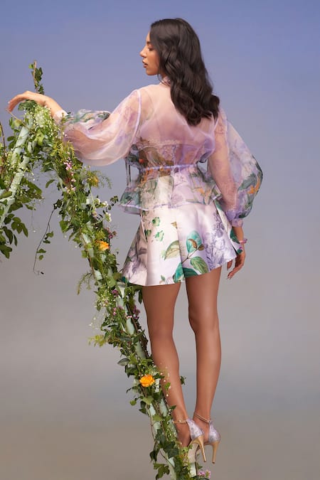 Pankaj & Nidhi Embellished Organza Jacket 