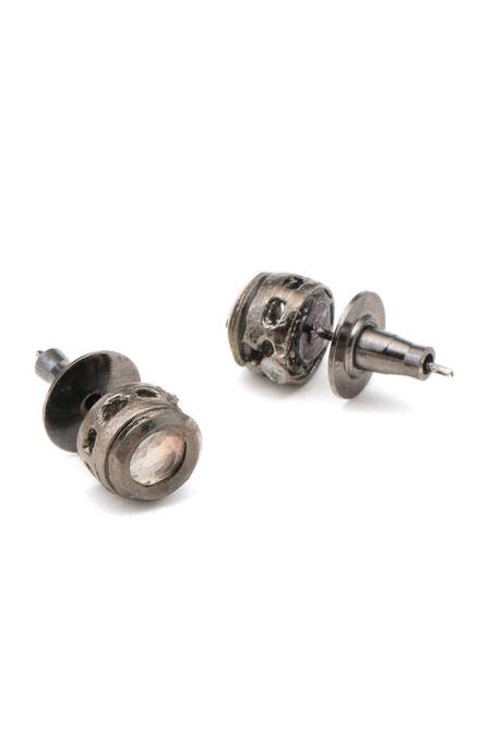 Shop_Ruby Raang_Silver Plated Pearls Kundan Jewellery Set _Online_at_Aza_Fashions