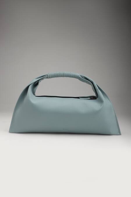 Tann-ED_Blue Julia Baguette Clutch _Online_at_Aza_Fashions