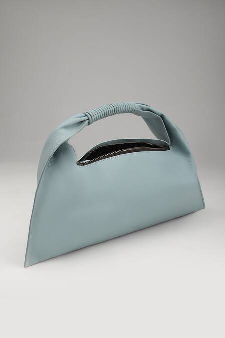 Shop_Tann-ED_Blue Julia Baguette Clutch _Online_at_Aza_Fashions