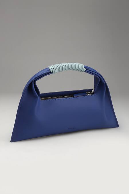 Shop_Tann-ED_Blue Julia Baguette Bag Mini _Online_at_Aza_Fashions