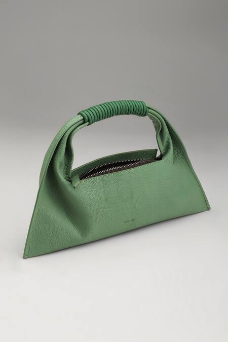 Buy_Tann-ED_Green Sage Mini Clutch Bag _Online_at_Aza_Fashions
