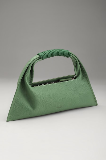 Tann-ed Green Sage Mini Clutch Bag 