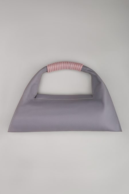 Buy_Tann-ED_Lilac Julia Baguette Clutch Bag _Online_at_Aza_Fashions
