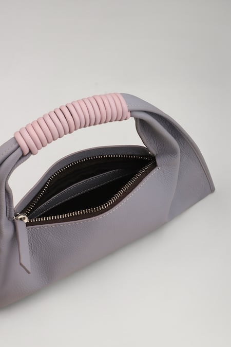 Shop_Tann-ED_Lilac Julia Baguette Clutch Bag _Online_at_Aza_Fashions