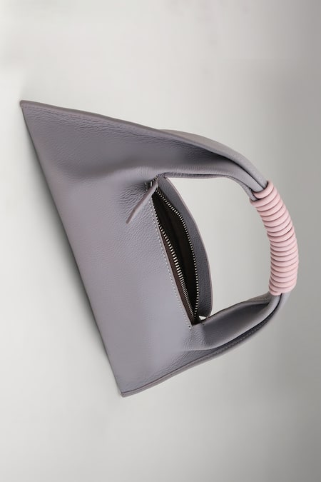 Tann-ED_Lilac Julia Baguette Clutch Bag _at_Aza_Fashions