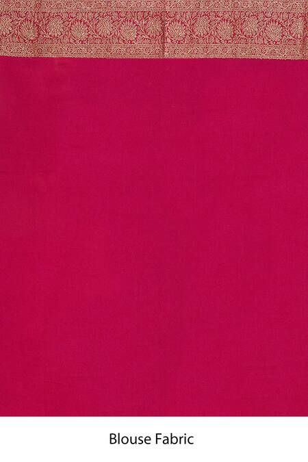 Naaritva India_Blue Crepe, Chiffon Zari Royal Hand Woven Banarasi Saree With Running Blouse _Online_at_Aza_Fashions