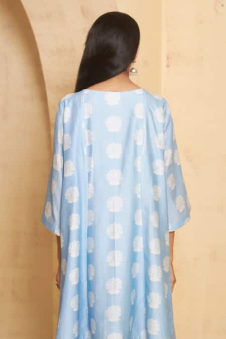 Thetaa Hand Embroidered Anarkali with Tulip Pant 