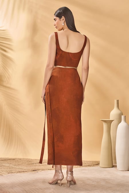 Masaba Two Faced Linen Pareo Set 