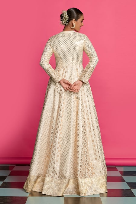 Priyanka Jain Pearl Empress Anarkali Set 