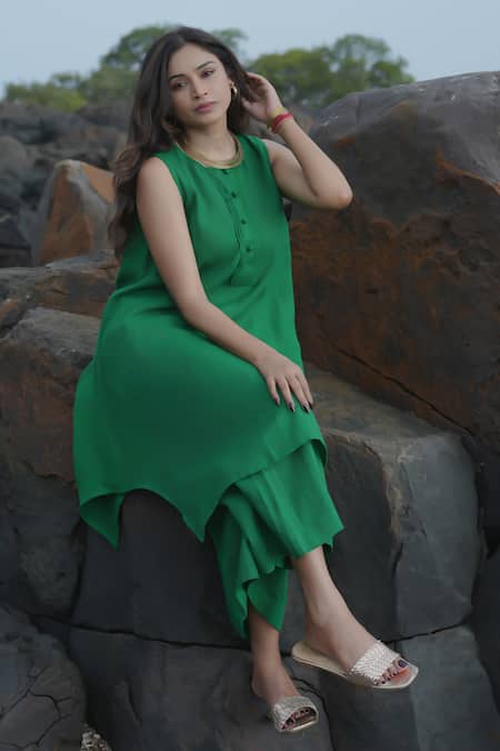 Gothilo Linen Kurta & Palazzo Set 