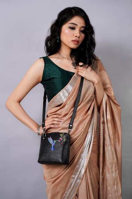 Miri Hand Embroidered Hummingbird Sling Bag 