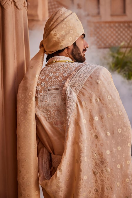 Yajy By Aditya Jain Taj Mahal Sherwani Set 