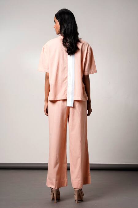 Madder Much Blush Peach Shirt & Pant Set 