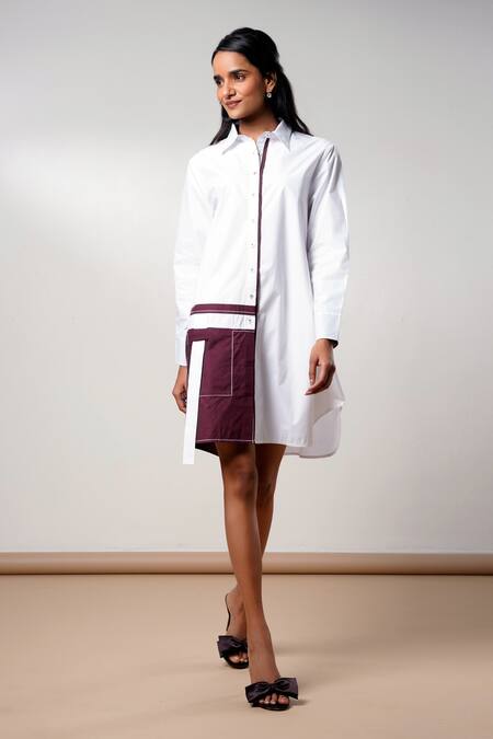 Buy Madder Much White Cotton Collared Snow And Slush Short Dress Online at Aza Fashions Buy_Madder Much_White Cotton Collared Snow And Slush Short Dress _Online_at_Aza_Fashions