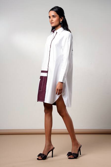 Shop Madder Much White Cotton Collared Snow And Slush Short Dress Online at Aza Fashions Shop_Madder Much_White Cotton Collared Snow And Slush Short Dress _Online_at_Aza_Fashions