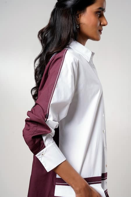 Buy Madder Much White Cotton Collared Snow And Slush Short Dress Buy_Madder Much_White Cotton Collared Snow And Slush Short Dress