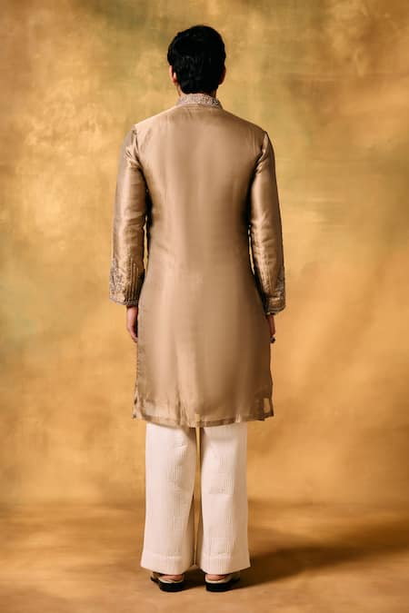 Mukti And Kavith Casa Golden Dawn Tissue Kurta Set 