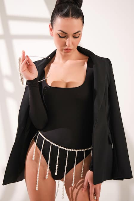 Anaash White Brass Dancing Belt 