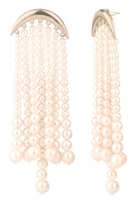 Anaash Waterfall Pearl Earrings 