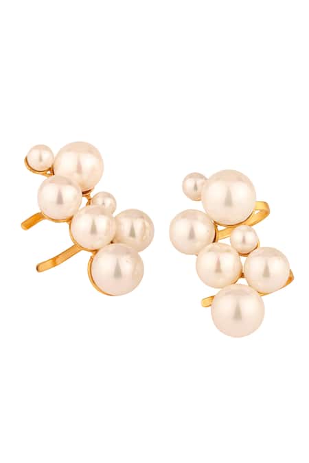 Anaash Bunch Pearl Ear Cuff 