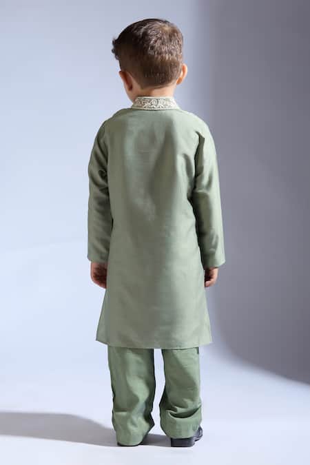 Neha Gursahani Designer Green Kurta Pant Set 