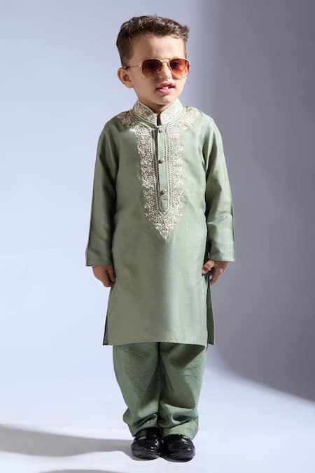 Neha Gursahani Designer Green Kurta Pant Set 