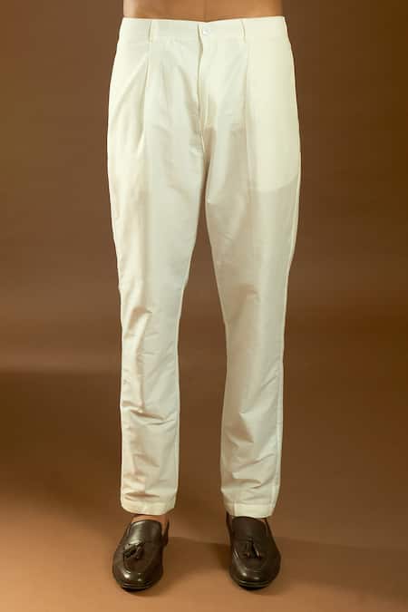 Buy_Arihant Rai Sinha_Green Cotton, Silk Embroidery Mughal Jaal Print Kurta Set _Online_at_Aza_Fashions