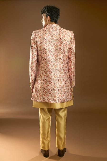 Arihant Rai Sinha Floral Print Jacket & Kurta Set 
