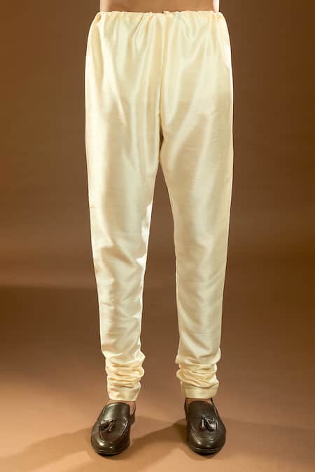 Buy_Arihant Rai Sinha_Gray Jacquard, Silk Embroidery Floral Pattern Bundi And Kurta Set _Online_at_Aza_Fashions