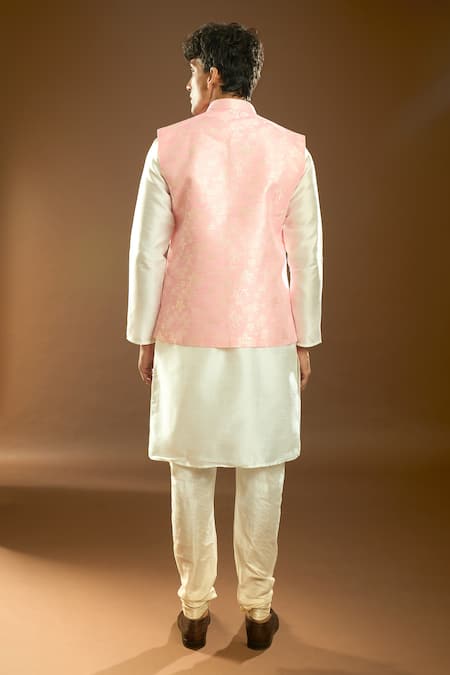 Arihant Rai Sinha Floral Pattern Bundi & Kurta Set 