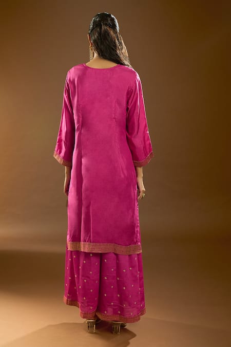 Naintara Bajaj Floral Bloom Print Kurta Sharara Set 