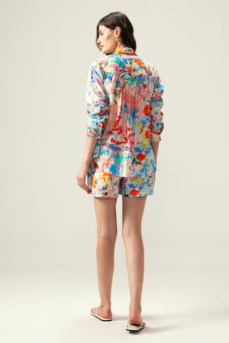 Reena Sharma Zoe Multi Color Co-ord Set 