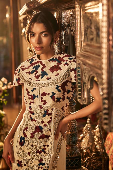 Sahil Kochhar Designer Organza Dress 