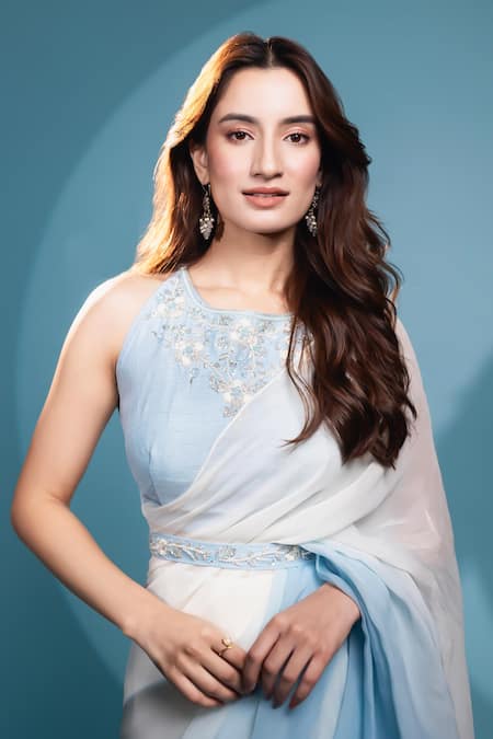 Dajwaree Designer Organza Silk Saree Set 