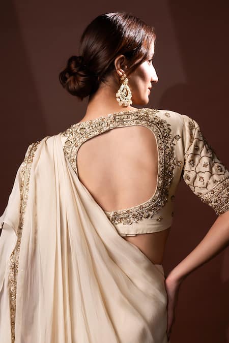 Dajwaree Designer Nargis Organza Silk Saree Set 