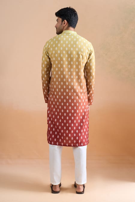 Arihant Rai Sinha Shaded Beige Digital Print Kurta Set 