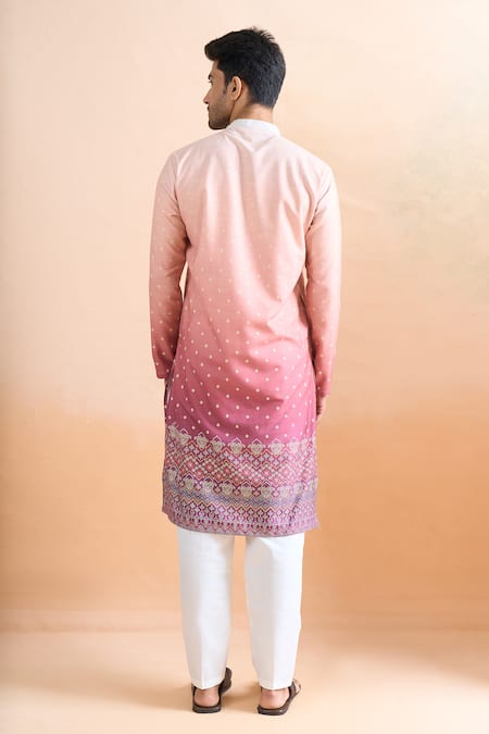 Arihant Rai Sinha Shaded Pink Digital Print Kurta Set 