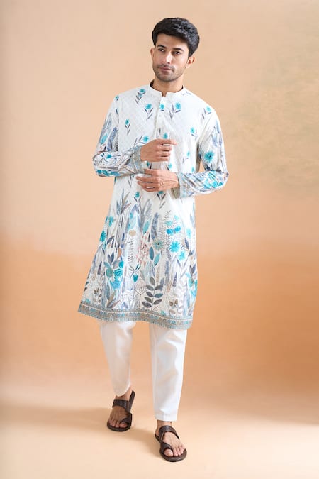 Arihant Rai Sinha Embroidered Cream Kurta Set 