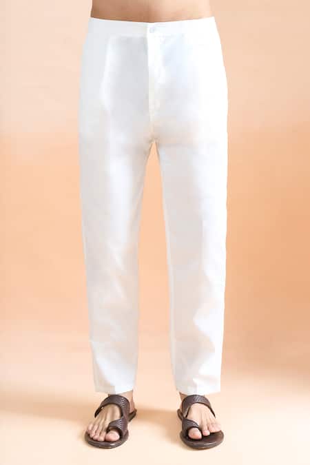 Shop_Arihant Rai Sinha_Green Cotton Sequins, Embroidery Pista Printed Kurta Set  _Online_at_Aza_Fashions