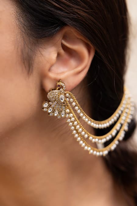 Joules by Radhika Teeraya Gold Finish Earrings 