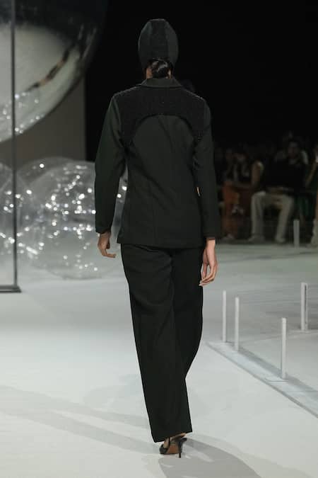 Somya Goyal Forest Green Trousers 