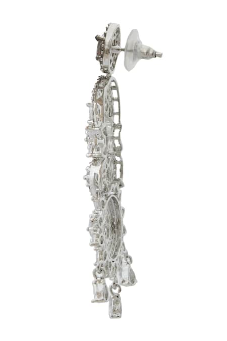 Buy Nazaakat By Samara Singh White Brass American Diamond Jewelry Set Online at Aza Fashions Buy_Nazaakat By Samara Singh_White Brass American Diamond Jewelry Set _Online_at_Aza_Fashions