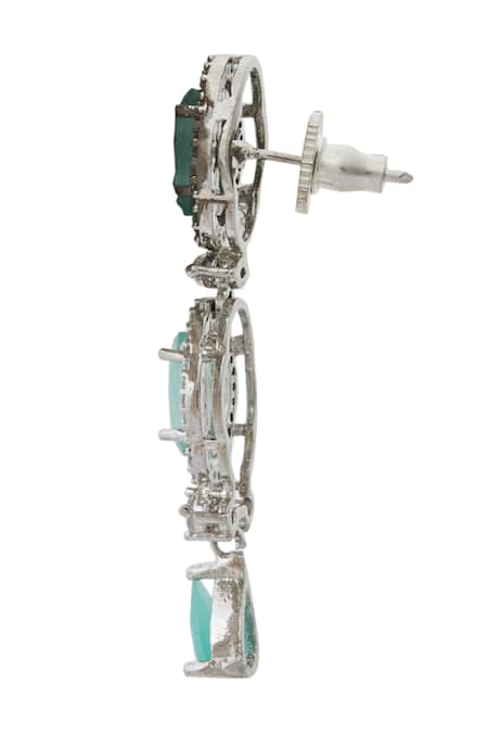 Nazaakat By Samara Singh Aqua American Diamond Jewelry Set Online at Aza Fashions Nazaakat By Samara Singh_Aqua American Diamond Jewelry Set _Online_at_Aza_Fashions