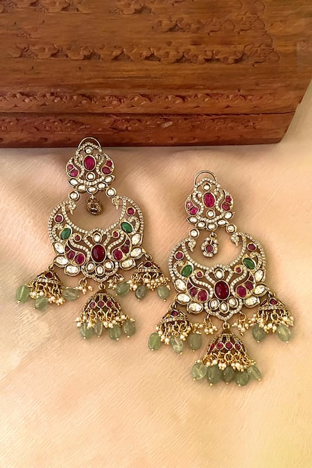 Saga Jewels Multi-Color Designer Earrings 