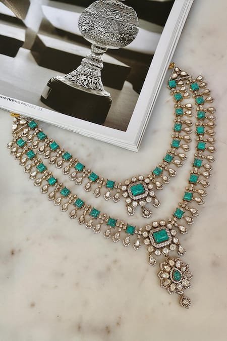 Saga Jewels Designer Necklace & Earring Set 